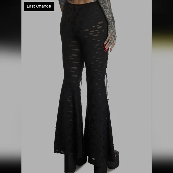 Dolls Kill Flare Pants - Picture 4 of 12